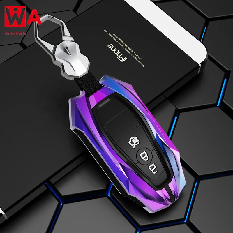 Zinc Alloy Remote Key Case Cover For Lincoln MKC MKZ MKX For Ford Fusion Mondeo Mustang Explorer Edge EcoSport Car Accessories