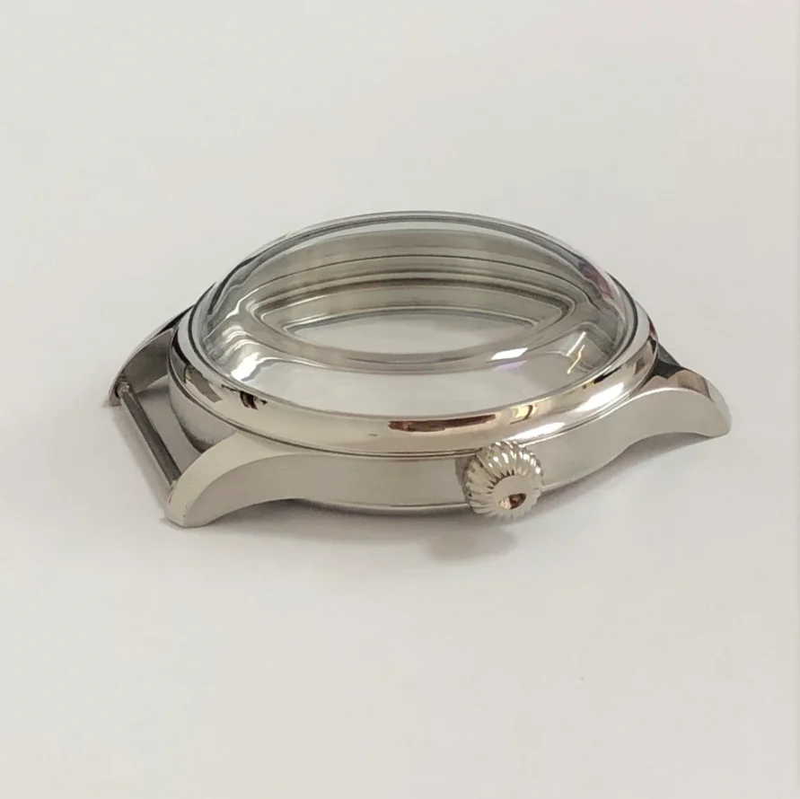 

Новый корпус ST3600 44 мм, корпус из нержавеющей стали 316L, сфероидальный минеральный кристалл, подходит для ETA6497/6498 ST3600/3621, механизм BK11-25