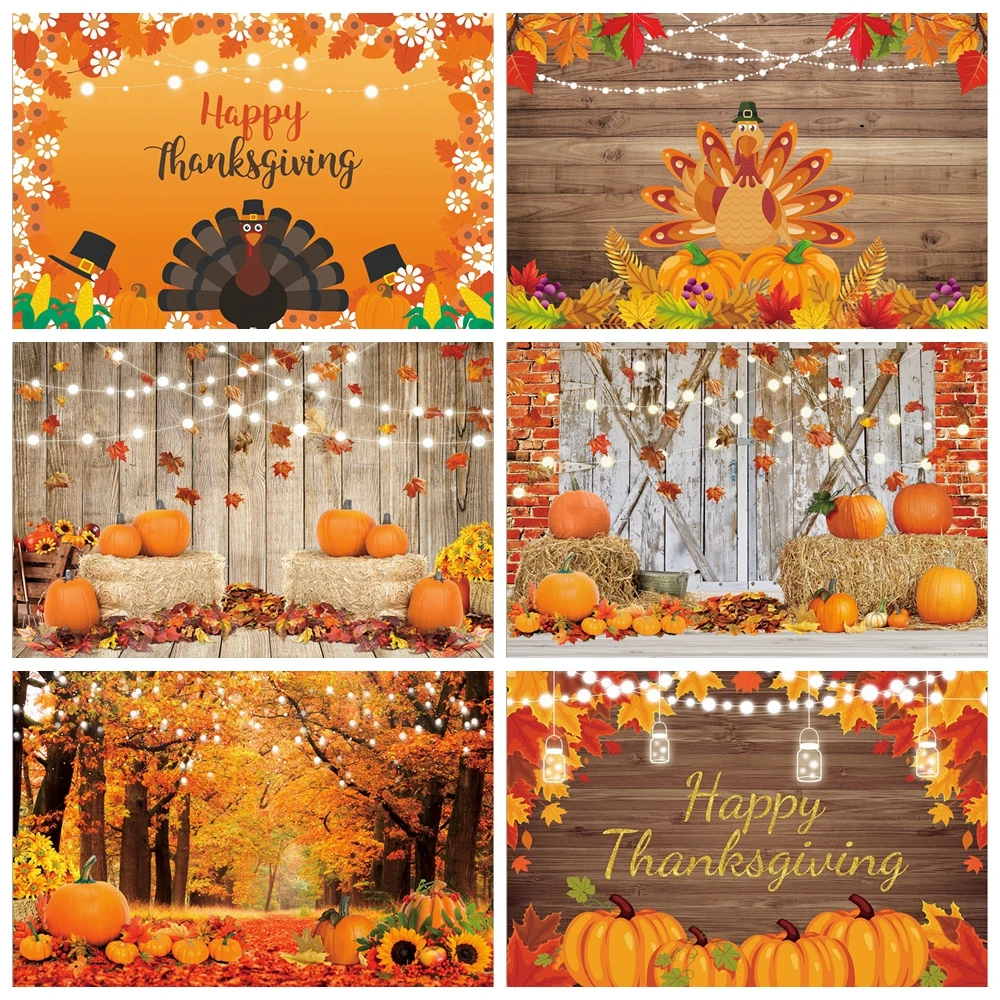 

Autumn Pumpkin Theme Background Halloween Plank Floral Decoration Baby Shower Photo Backdrop Studio Photography Props Banner