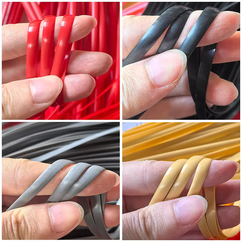 5mm Width 500g PE Plastic Rattan Strips Eco-friendly Handmade Material for Woven Bag Basket Fruit Snack Basket Weaving Supplies