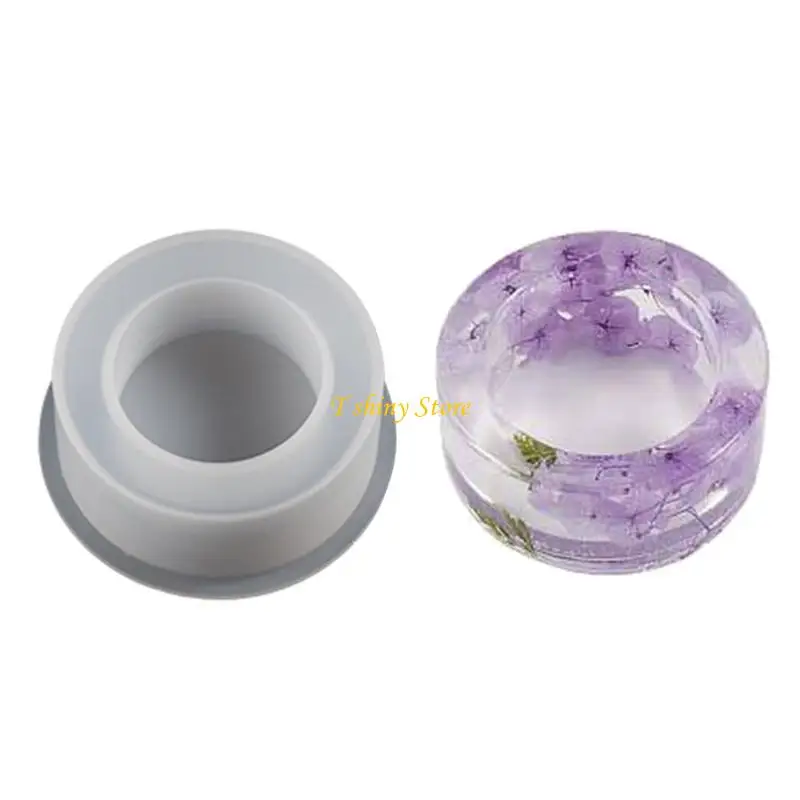 

N58F Resin Mould Cylindrical Candlestick Silicone Molds DIY Wedding Party Home Decors