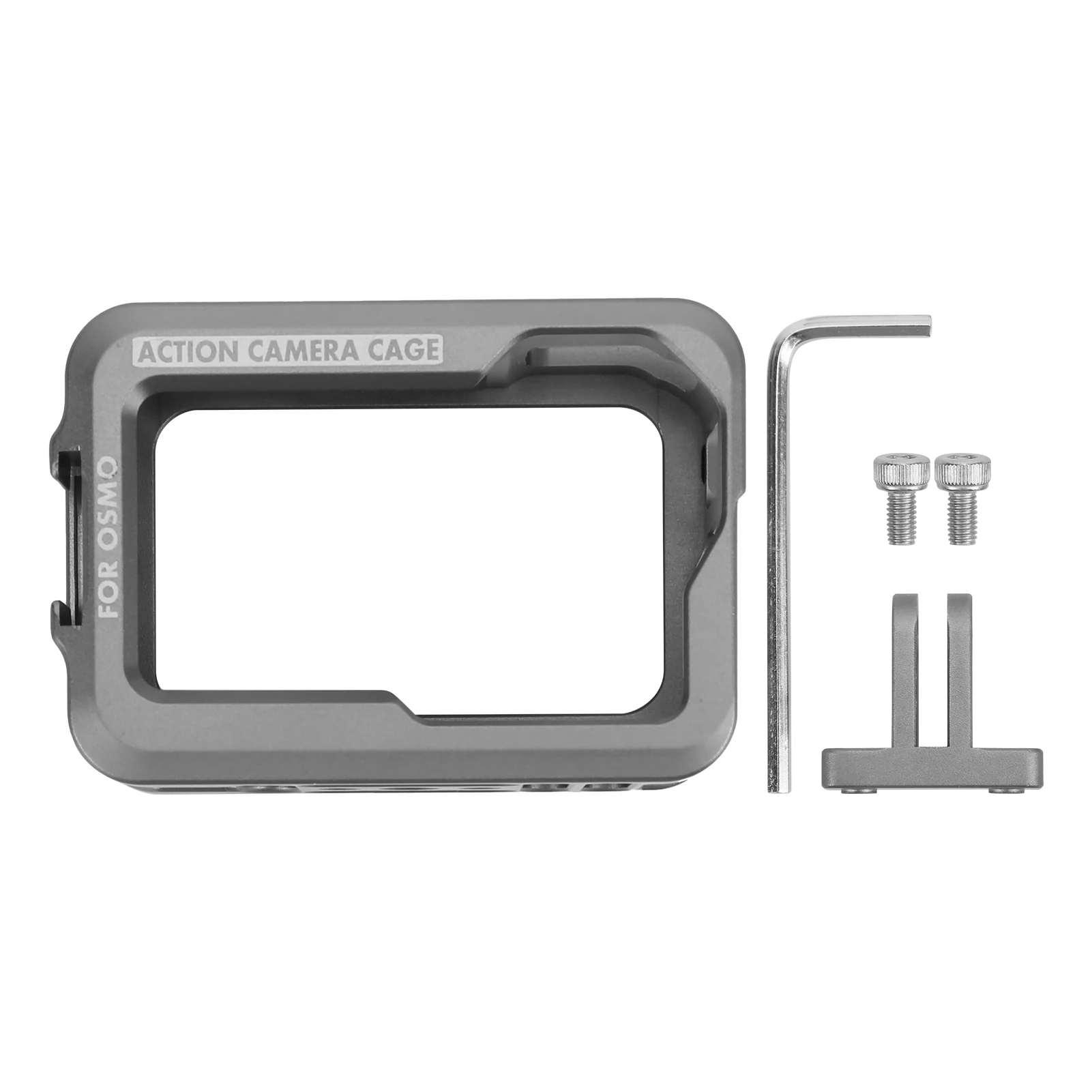 Aluminium Alloy Case for OSMO Action Camera Housing Shell Case Protective Cage with 2 Cold Shoe Mount