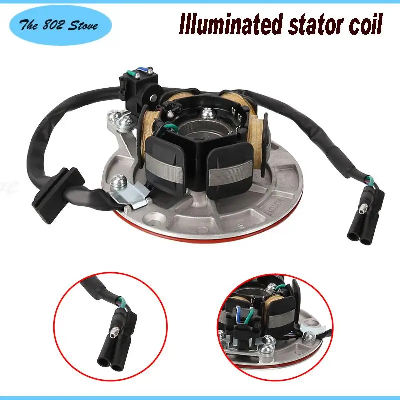 

Cost-effective magnetic stator with light suitable for 160cc pit mud bicycle replacement parts