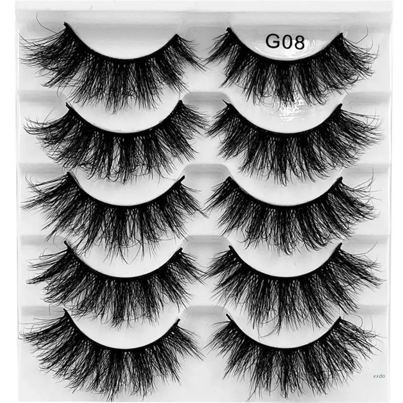 Fluffy-Mink ขนตาปลอม Faux Mink Lashes ปริมาณ Dramatic หนา False Lashes