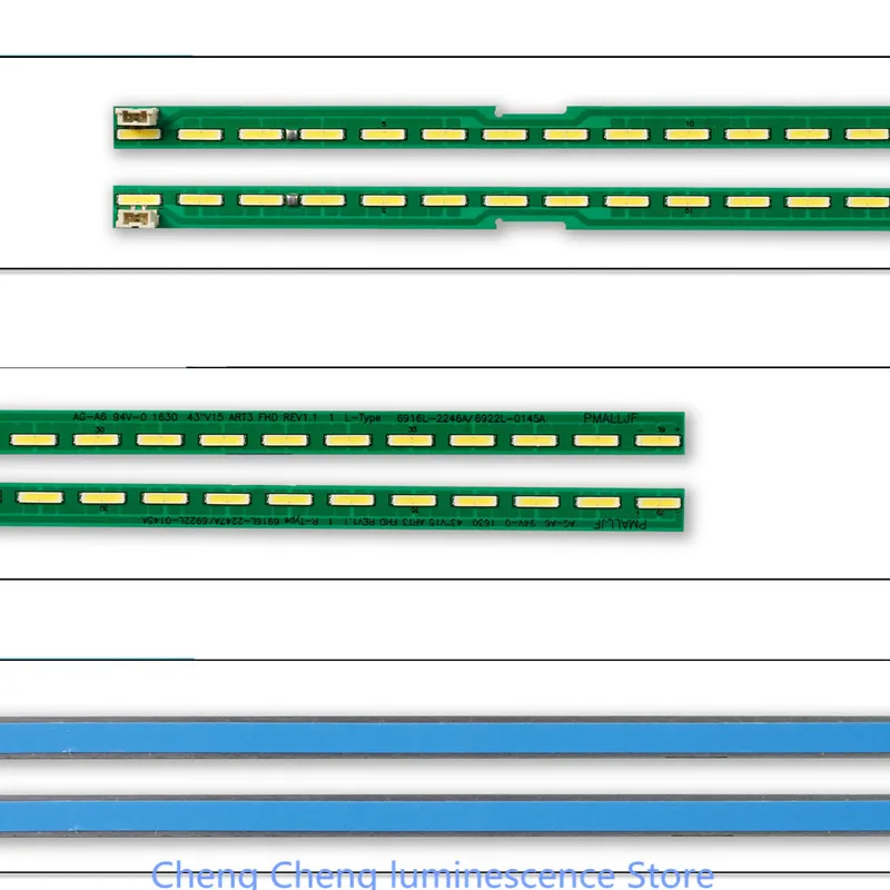 FOR LG 43LF5400-CA  6916L0145A  6922L2246A  6922L2247A   43inch FHD LR Type MAK632C7801  3V   39LED   467MM  100%NEW