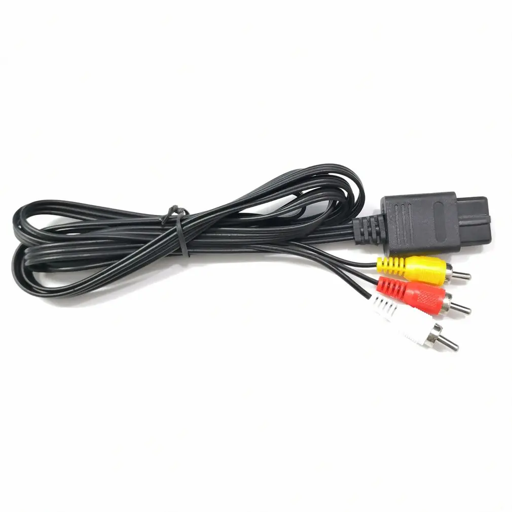 Gamecube N64 SNES 6FT RCA AV TV Audio Video Cable estéreo para intend D 64 exquisitamente diseñado duradero, nuevo