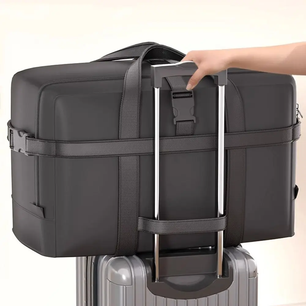 Tas Penyimpanan Pakaian Selimut Kain Oxford Tas Bergerak Bagasi Tahan Air Kapasitas Besar dengan Kotak Kemasan Pakaian Lipat Ritsleting