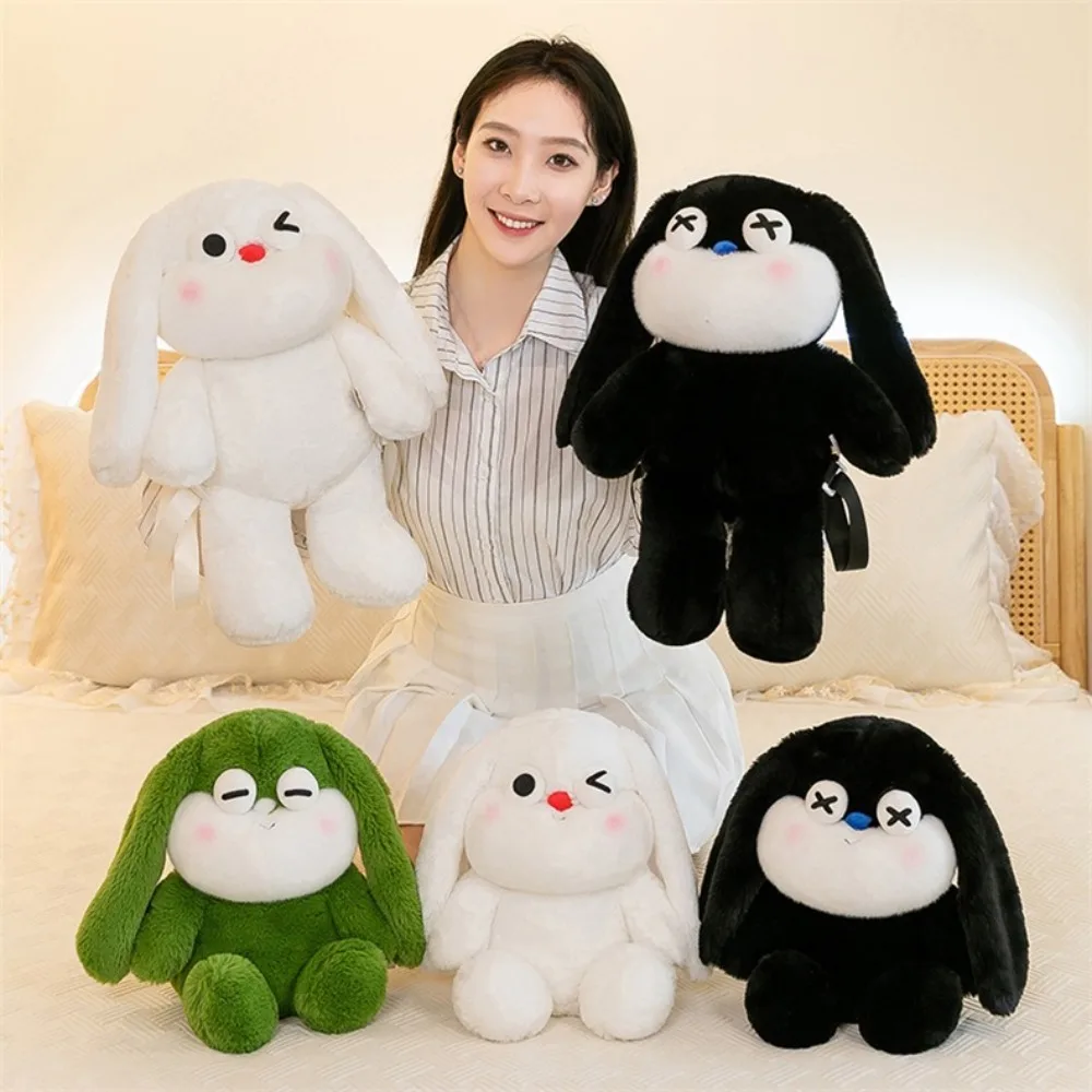 

Cute Soft Rabbit Plush Backpack Cartoon Casual Rabbit Plush Toy Large Capacity Creative Cartoon Animal Backpack Ladies