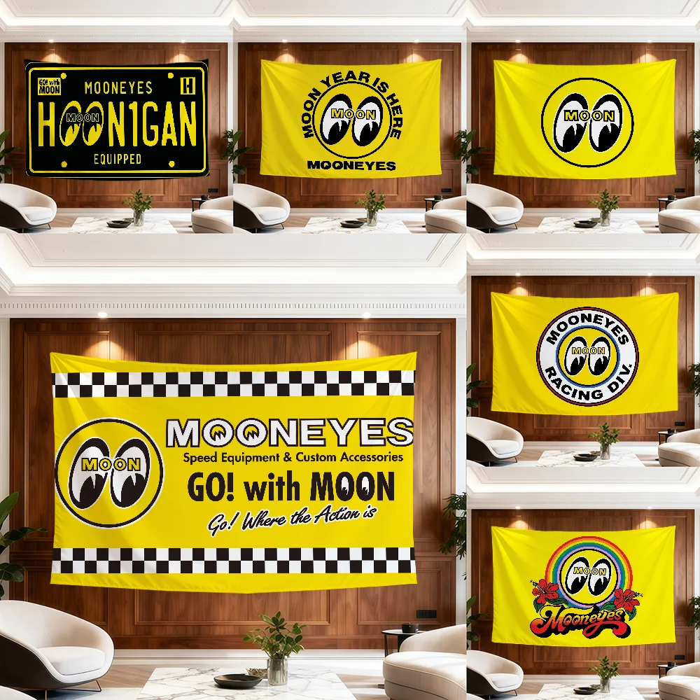 Vintage Fashion Prints For Wall - fashion classic vintage art M-Mooneyes flag