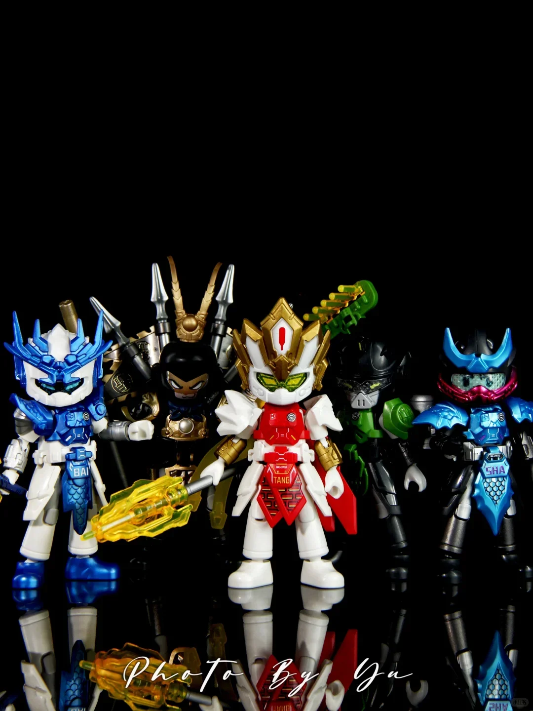 

Blokees Heroes Unlimited Tang Sanzang Sha Wujing Sun Wukong Nezha Tide Playing Mech Building Toys Children'S Surprise gift