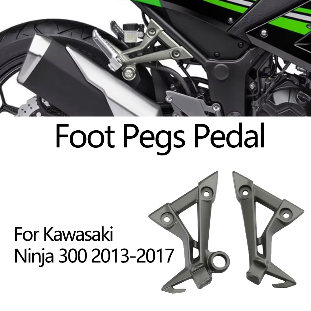

Для Kawasaki Ninja 300 Ninja 300 2013-2016 2017, подножки для заднего пассажира мотоцикла, кронштейн для отдыха, рама из алюминиевого сплава, аксессуары