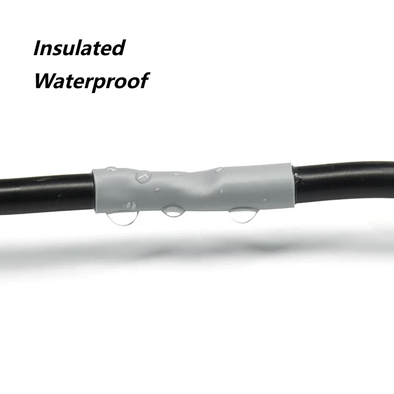 3:1 Grey PE Heat Shrink Tube With Glue Diameter 2.4mm - 50mm Waterproof Double Wall Adhesive Cable Repair Shrinkable Wrap Cover