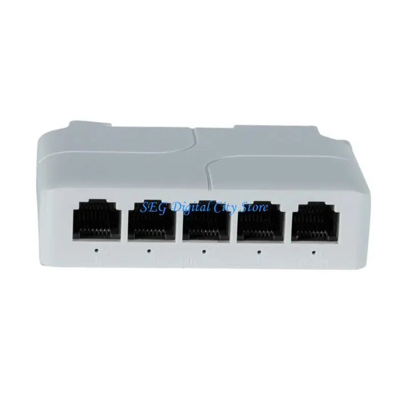 

U75B 1 in 4 Out Networks Switches Extender Compact 5 Port POE Extender for PoE Switches NVR Camera Din & Wall Mount