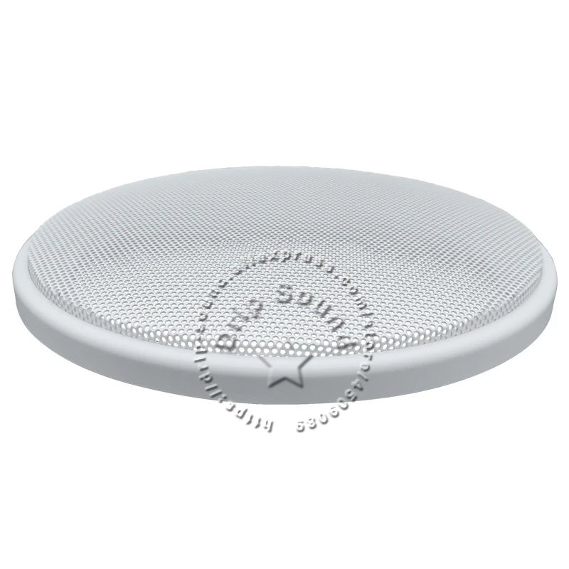 ل 6.5 "بوصة شبكة سماعات غطاء هيج الصف سيارة الصوت الزخرفية دائرة شبكة معدنية مصبغة شبكة حماية 183 مللي متر # الأبيض