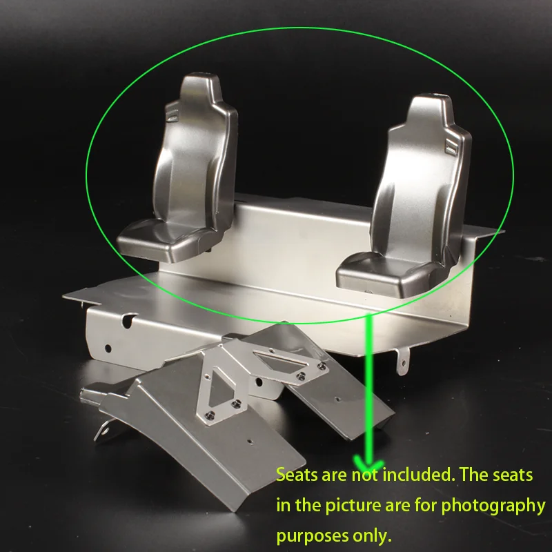 1pcs Metal Simulation Cab Floor Panel Upgrade Accessories for 1/14 Tamiya RC Truck MAN TGS