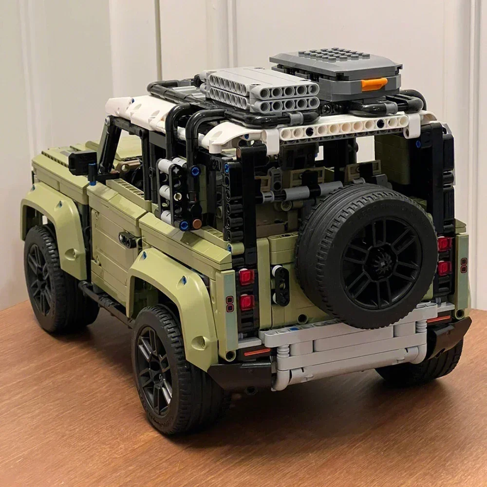 

Technical Rover Defender Collector's Building Blocks Set,Classic Off Road Car Model,Ideas Gifts for Dirt Bike Enthusiasts