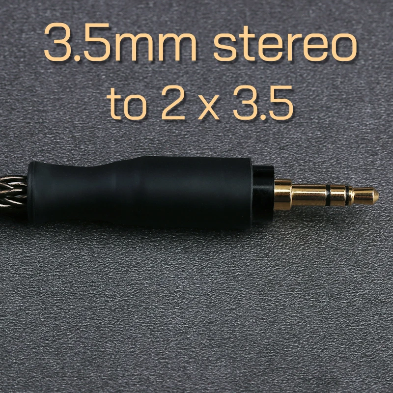 OPENHEART 16 Core Headphone Cable 1 to 2 jack dual 3.5/2.5/4.4mm