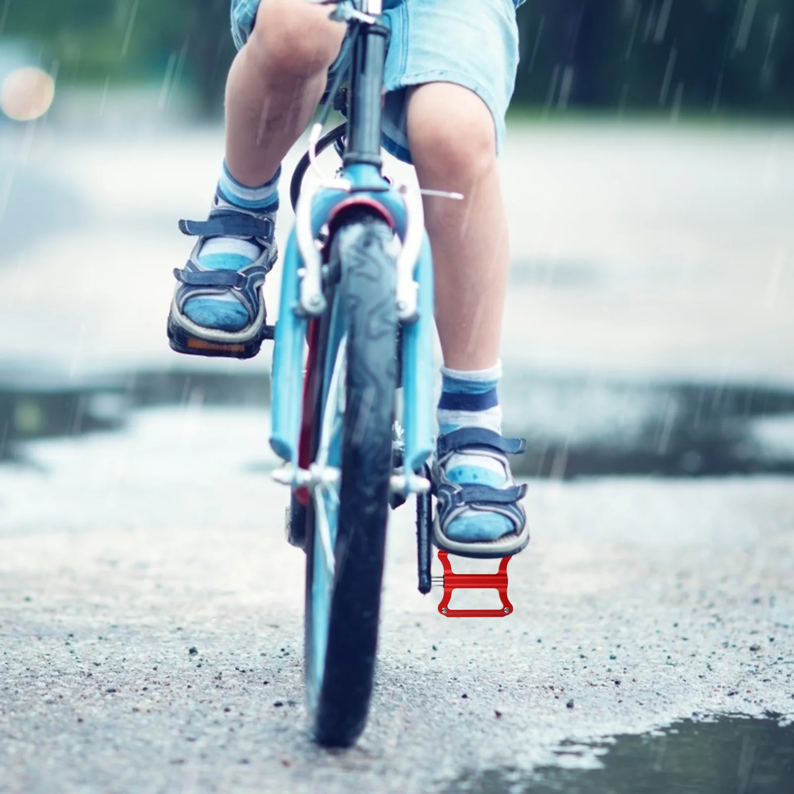 

1Pair Mountain Bike Pedals Aluminium Alloy Strong Spindle Flat Pedal for Road Cycling Anti-Rust Wear-Resistant Design