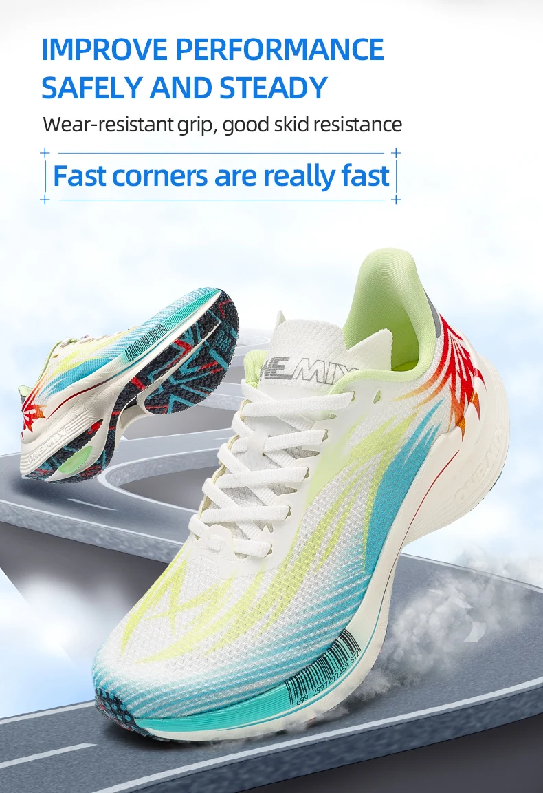 ONEMIX Beam Training Running Shoes for Men And Women Breathable Summer Sport Jogging Shoes Full Sole Nylon Plate for Training