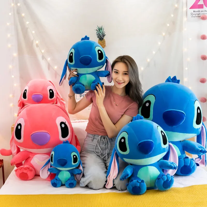 20-53 cm Riesengröße Lilo & Stitch Paarmodelle Cartoon Gefüllte Plüsch Anime Plüschtiere Anhänger Spielzeug Kissen Kinder Geburtstagsgeschenk