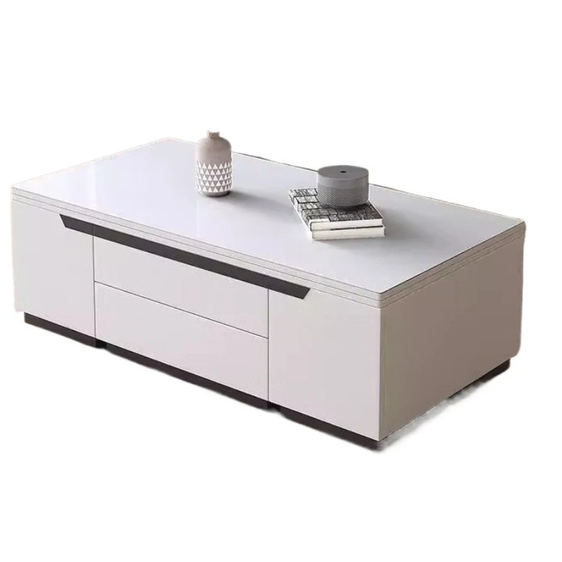 Multifunctional lifting coffee table, dining table dual-purpose, one-piece foldable, simple modern living room small apartment