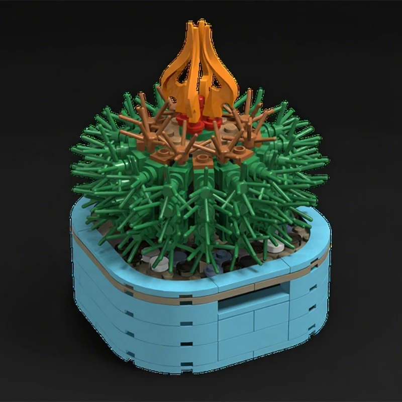 

310 шт. MOC кактус в горшке копилка строительные блоки Рождественский подарок домашние развлечения DIY проект идеально подходит для семьи