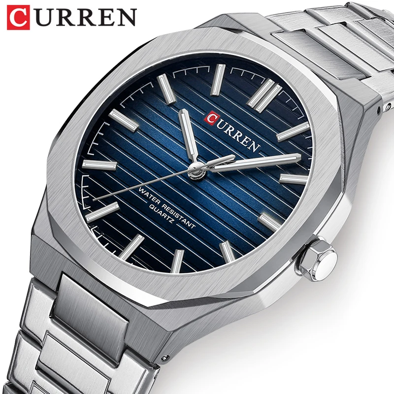 Curren 8456 Men Watch Business Stainless Steel Quartz Casual Fashion Top Brand Luxury Relogio Masculino