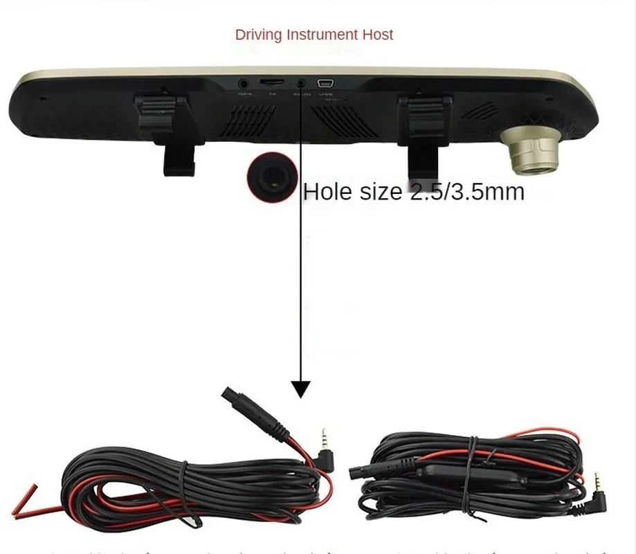 Caméra de recul de stationnement de vue arrière de voiture, câble de caméra de barrage vidéo, stationnement de véhicule, ligne d'extension vidéo publique, 5.5m