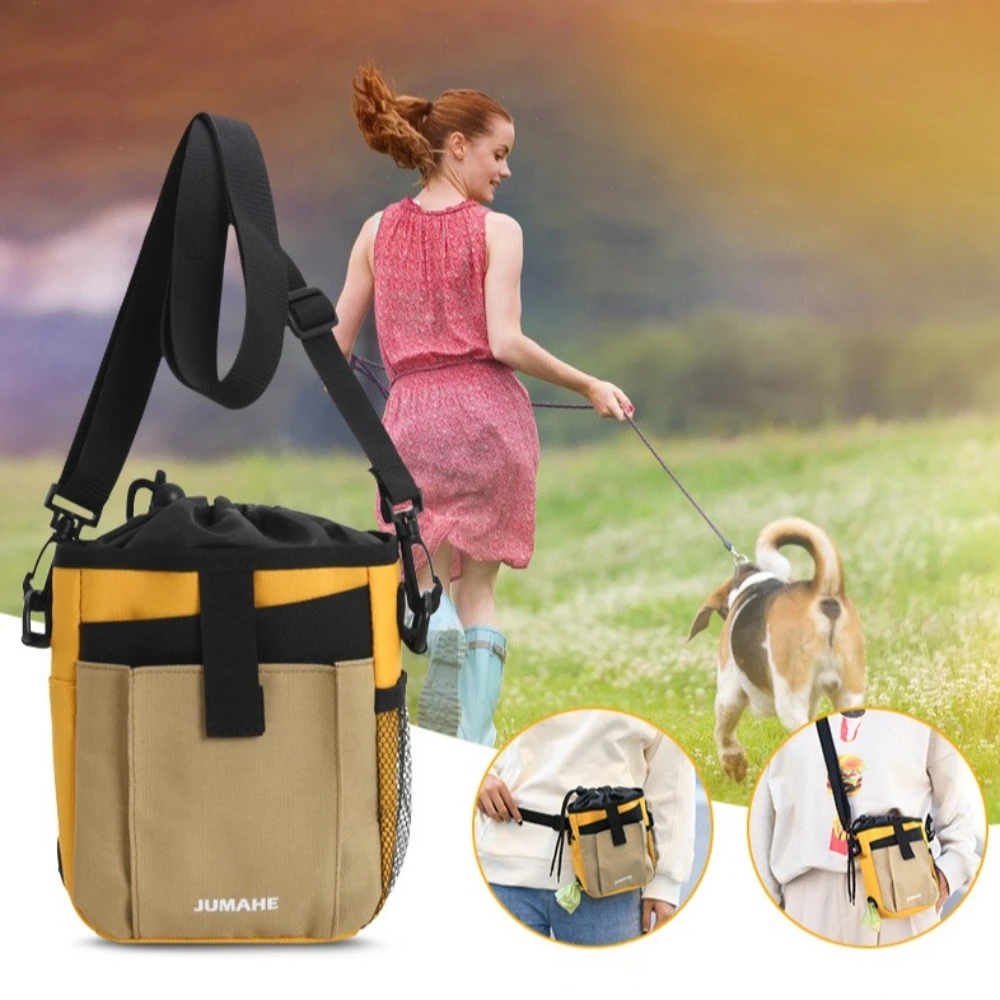 

Large Capacity Pet Training Shoulder Bag Portable with Strap Dog Snack Pocket Treat Pouch Fashion Pet Poop Pouch Traveling