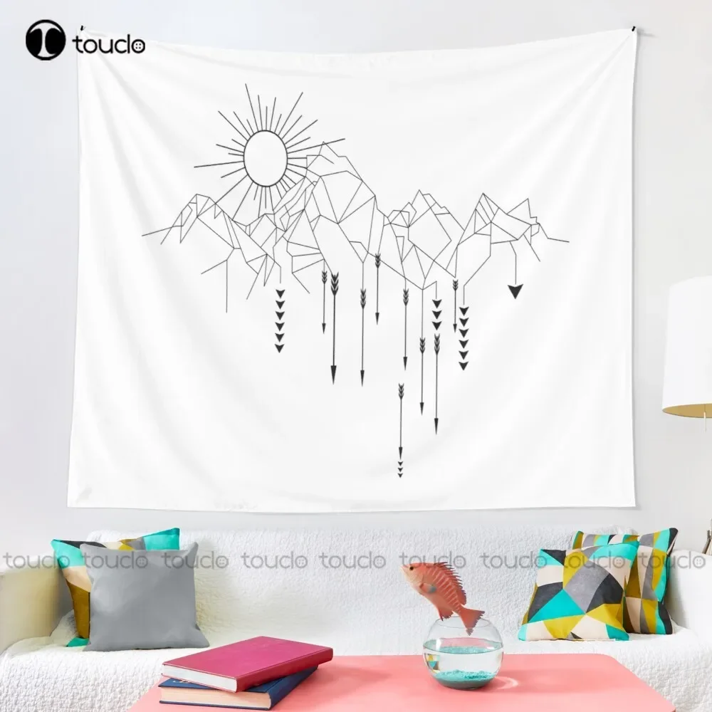 Mountains And Arrows Tapestry Collage Tapestry Tapestry Wall Hanging For Living Room Bedroom Dorm Room Home Decor Wall Covering