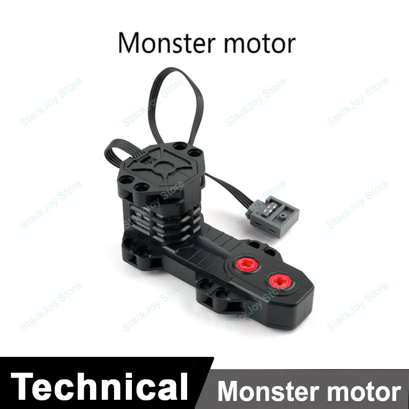MOC Zugmotor-Kit Servo, Batteriekasten, IR-Fernbedienung, LED-Leuchten, Leistungsfunktionen, Teile für intelligente technische Bausteine-Kreationen