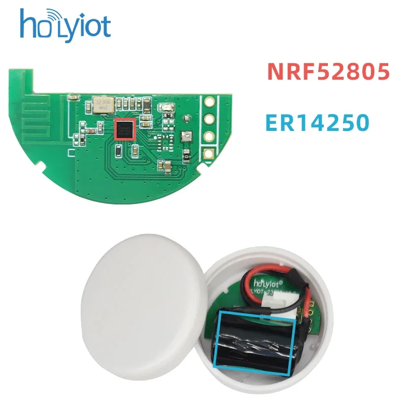 

Holyiot 10PCS nRF52805 Bluetooth Beacon Low Energy BLE Sensor Indoor Positioning Aseet Management ibeacon Smart Home IoT Module