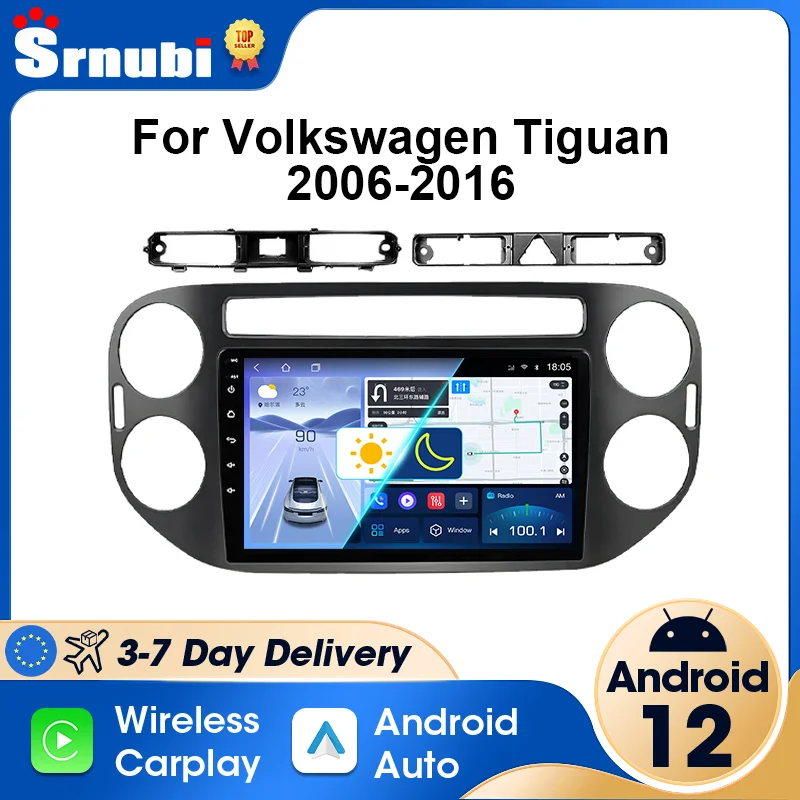 Android 12 for VW Volkswagen Tiguan 1 NF 2006-2016 Multimedia Video Player 2 Din Carplay Stereo GPS DVD Head Unit Audio Radio 9