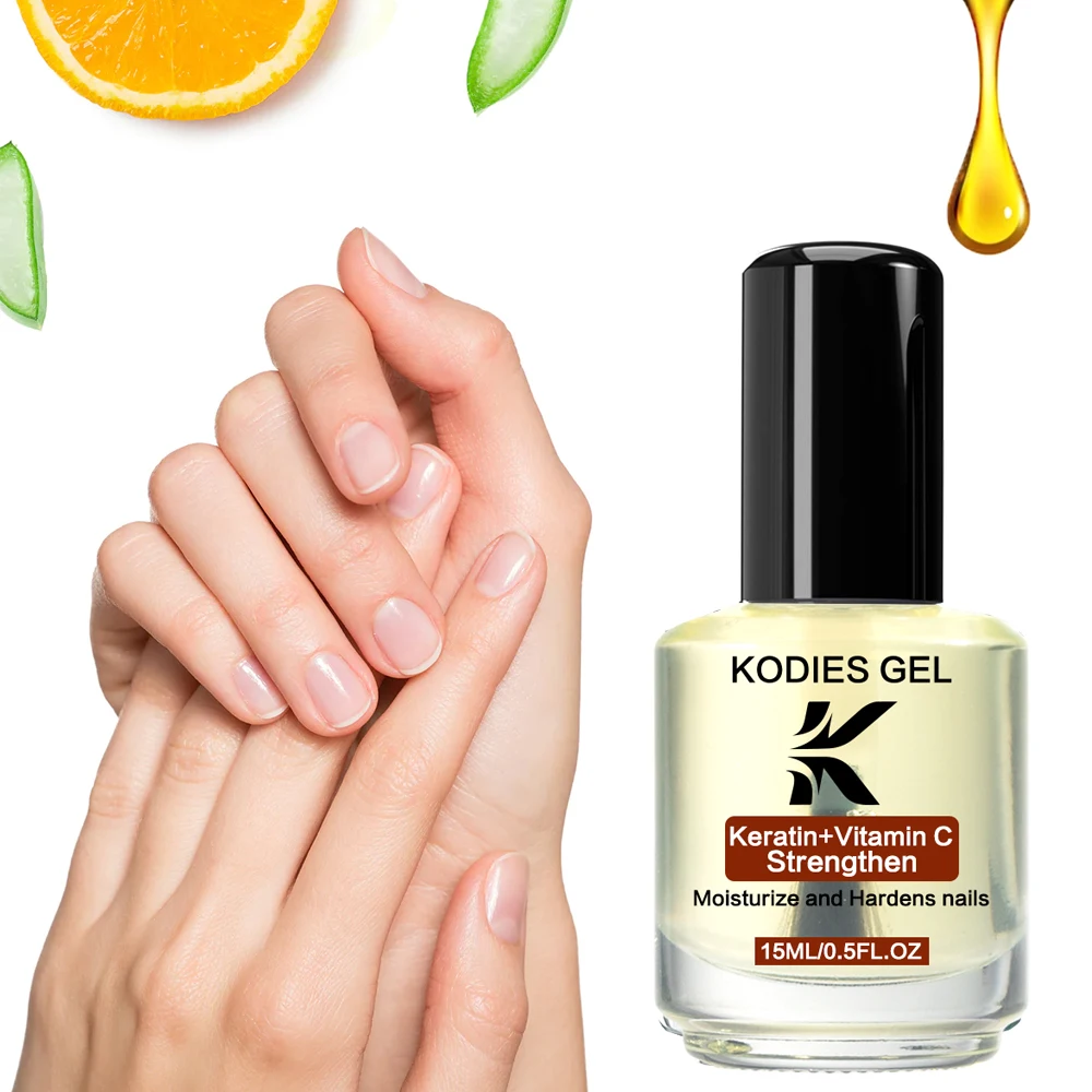 كوديس جل الكيراتين فيتامين C زيت البشرة مقوي الأظافر 15 مللي ترطيب وتصلب نمو الأظافر ترطيب مصل الزيت الرعاية