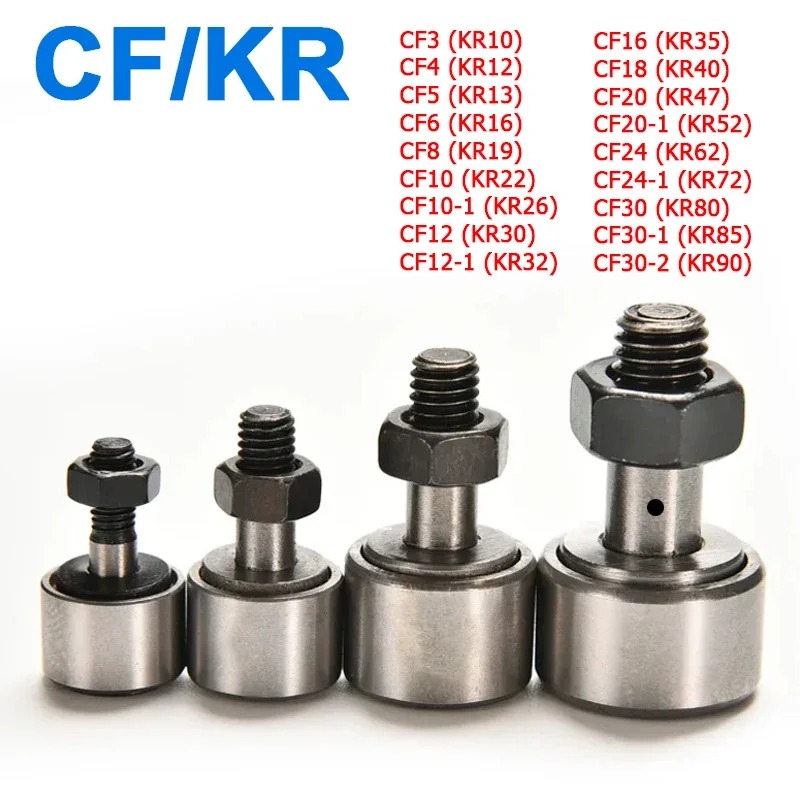 

Cam Needle Roller Bearing Bolt Type CF3 CF4 CF5 CF6 CF8 CF10 CF12 CF16-CF30 KR10 KR12 KR13KR16-KR90 Wheel And Pin Bearing