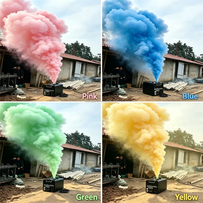 Vertical Jet Colorful Fog Machine Stage Effect Smoke Generator For Wedding Party Event Performance DJ Show