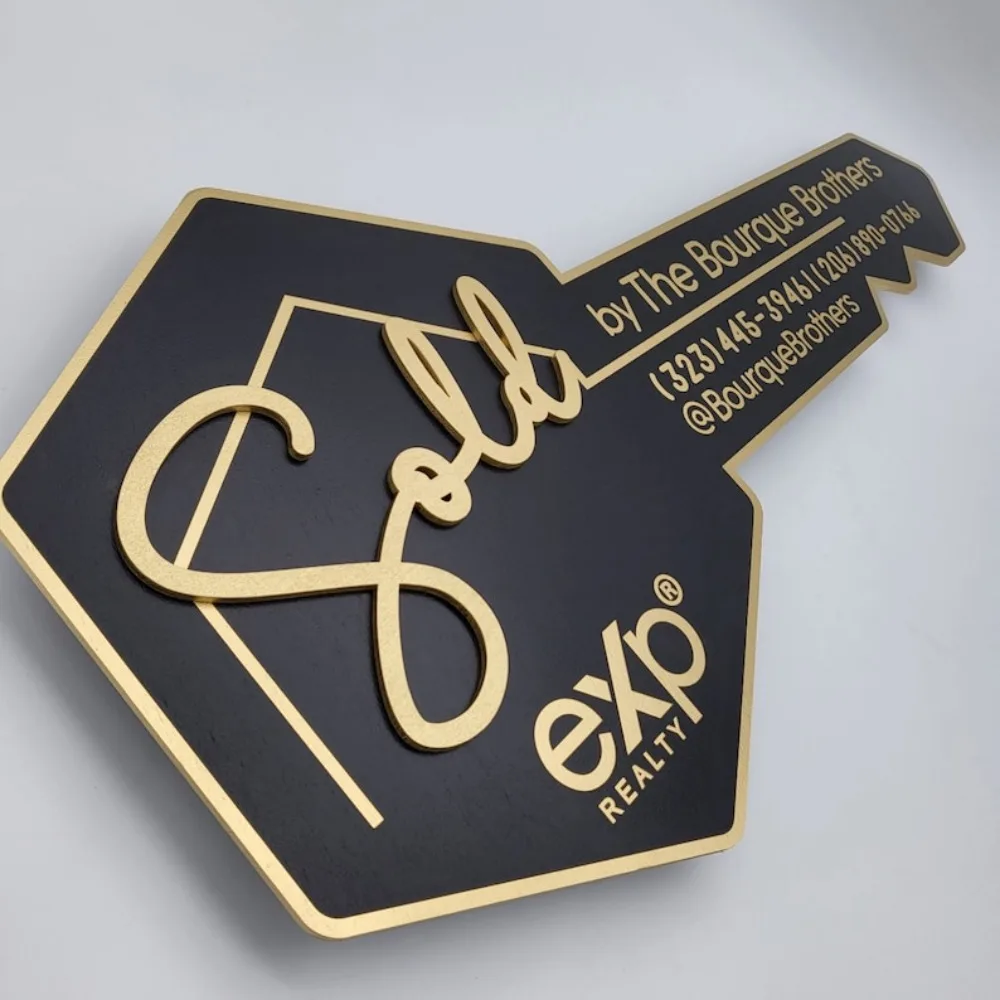Custom Key Sold Sign EXP Closing Photo Prop 3D Key Sign for Realtors Realtor Gift Closing  Sold Sign
