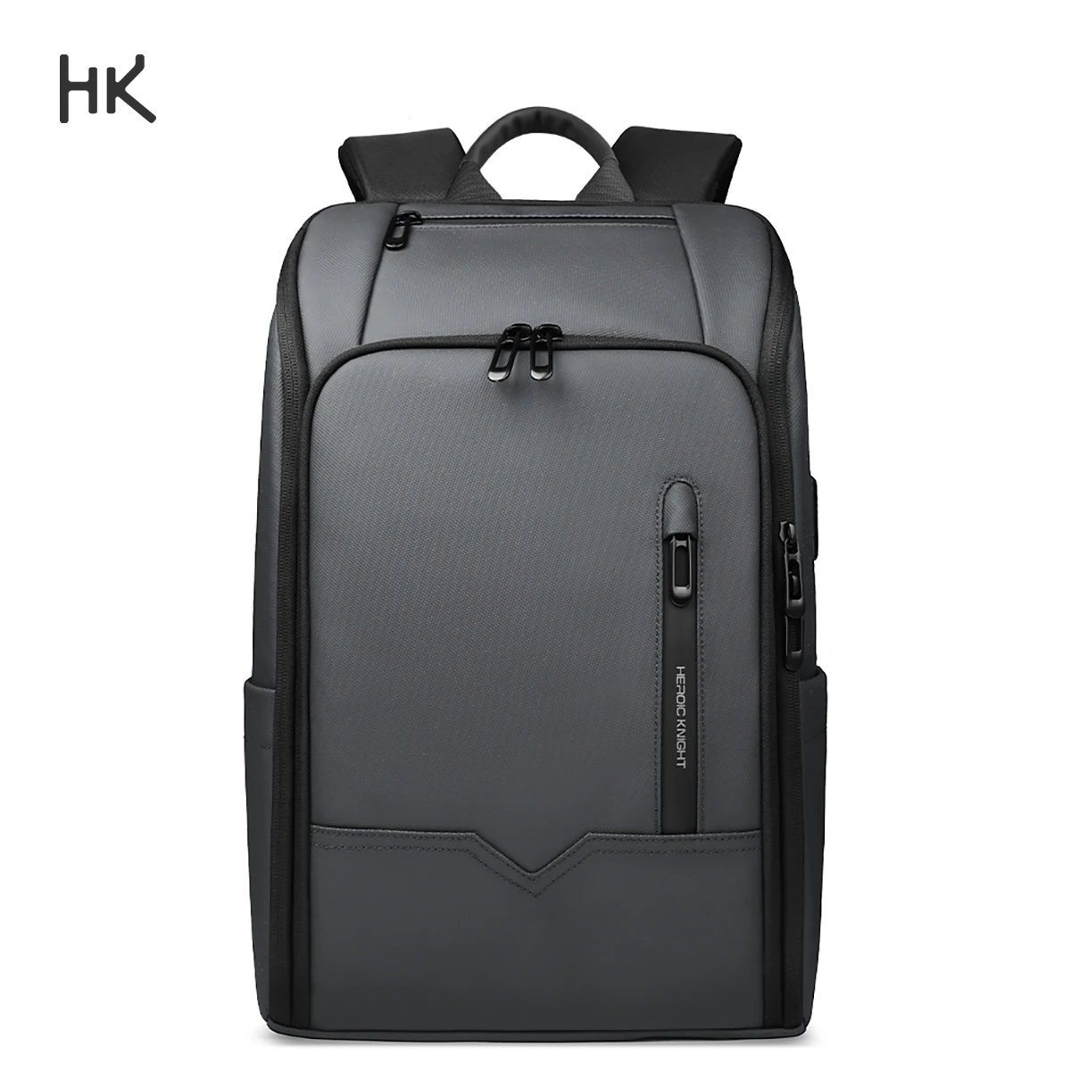 HK Business Backpack For Men Waterproof 15.6 inch Laptop Bag with USB Port Large Capacity Travel Hiking Backpack Work School Bag