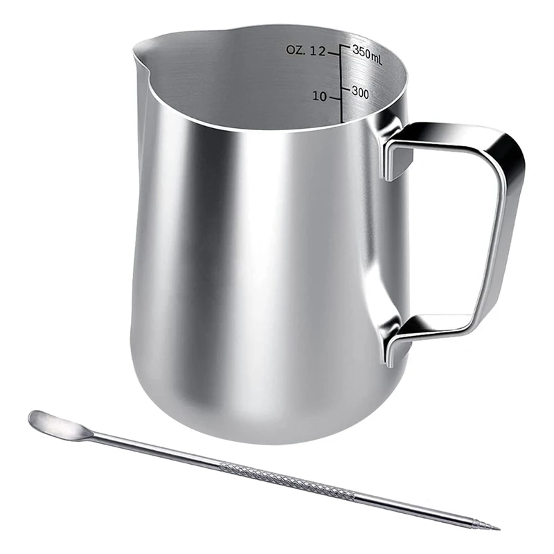 

Milk Frothing Jug 350Ml Milk Jug Stainless Steel Milk Jug Frothing Pitcher Milk Jug For Coffee Machine