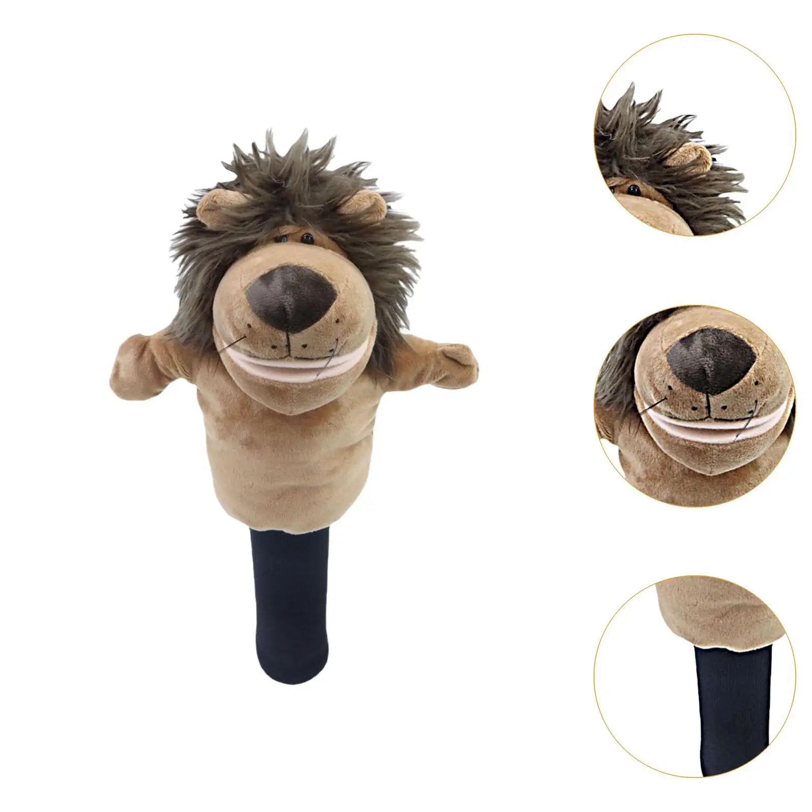 Cubierta de cabeza de Golf de animales de peluche, cubierta de cabeza de madera de Golf para regalo de golfista