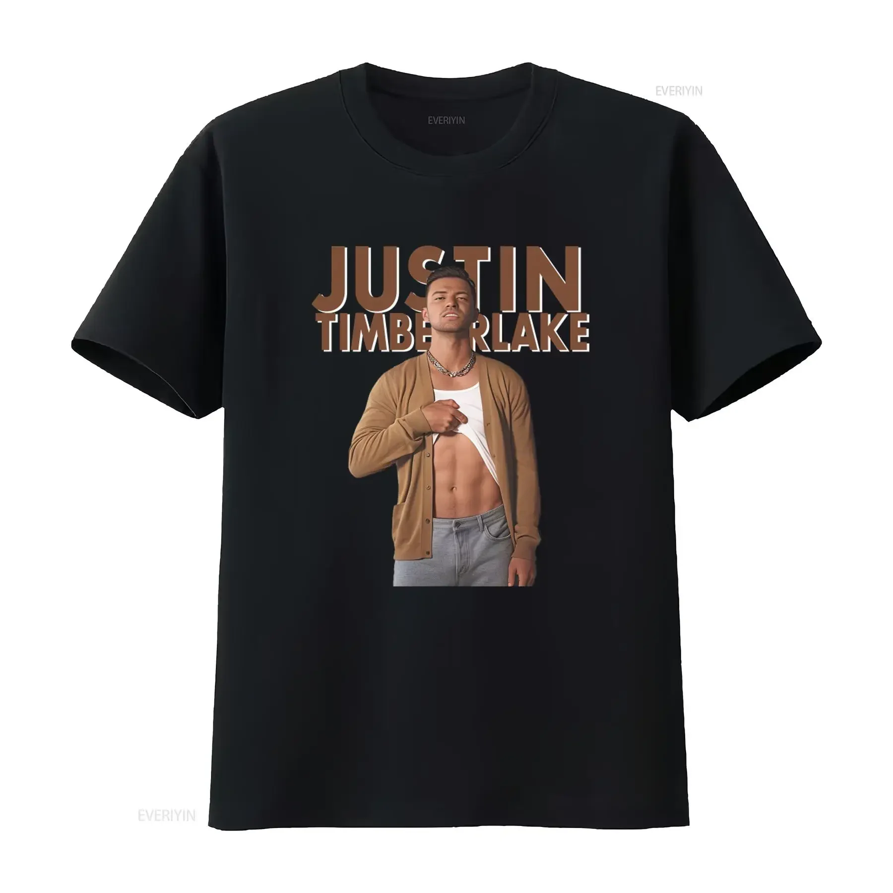 Justin Timberlake World Tour 2025 Merch T Shirt Print Fashion Top vintage Washed Casual fashion Comfortable Versatile