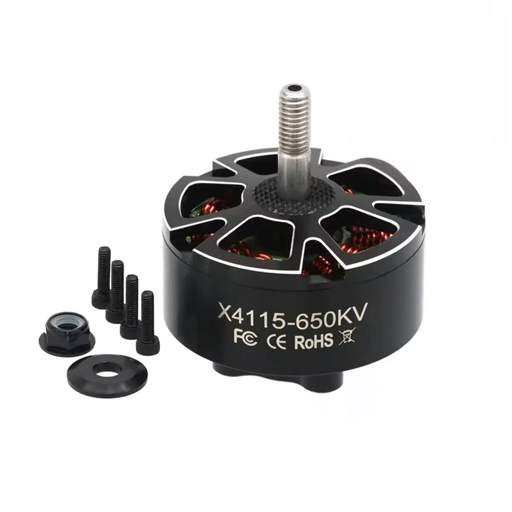 1 unidad de Dron E-Power RC FPV X4115 4115 400KV 650KV 8S Motor sin escobillas eje de 6mm para piezas DIY