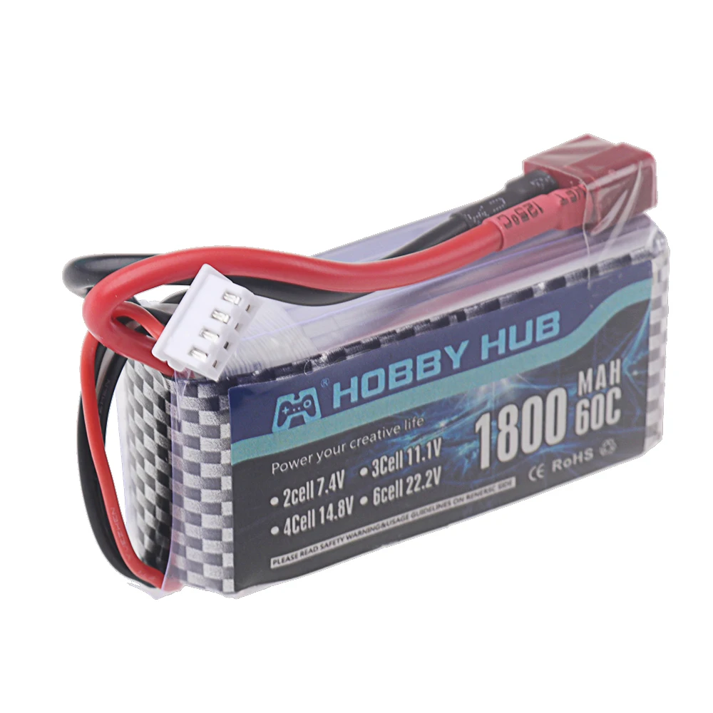 3S Lipo Battery 11.1V 1800MAH 60C Power Battery RC Car For FPV RC Drones Boats Remote Control Toys Rechargeable 11.1V Bateria