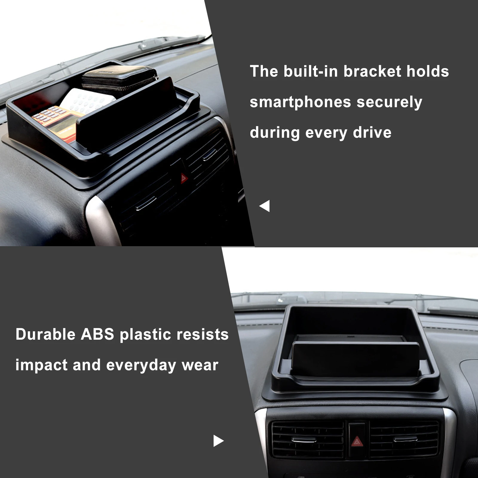 Für Suzuki Jimny JB33 JB43 2007-2017 Innenraum-Zubehör Armaturenbrett-Aufbewahrungsbox Mittelkonsolen-Organizer Ablage Telefonhalter – Detail 4