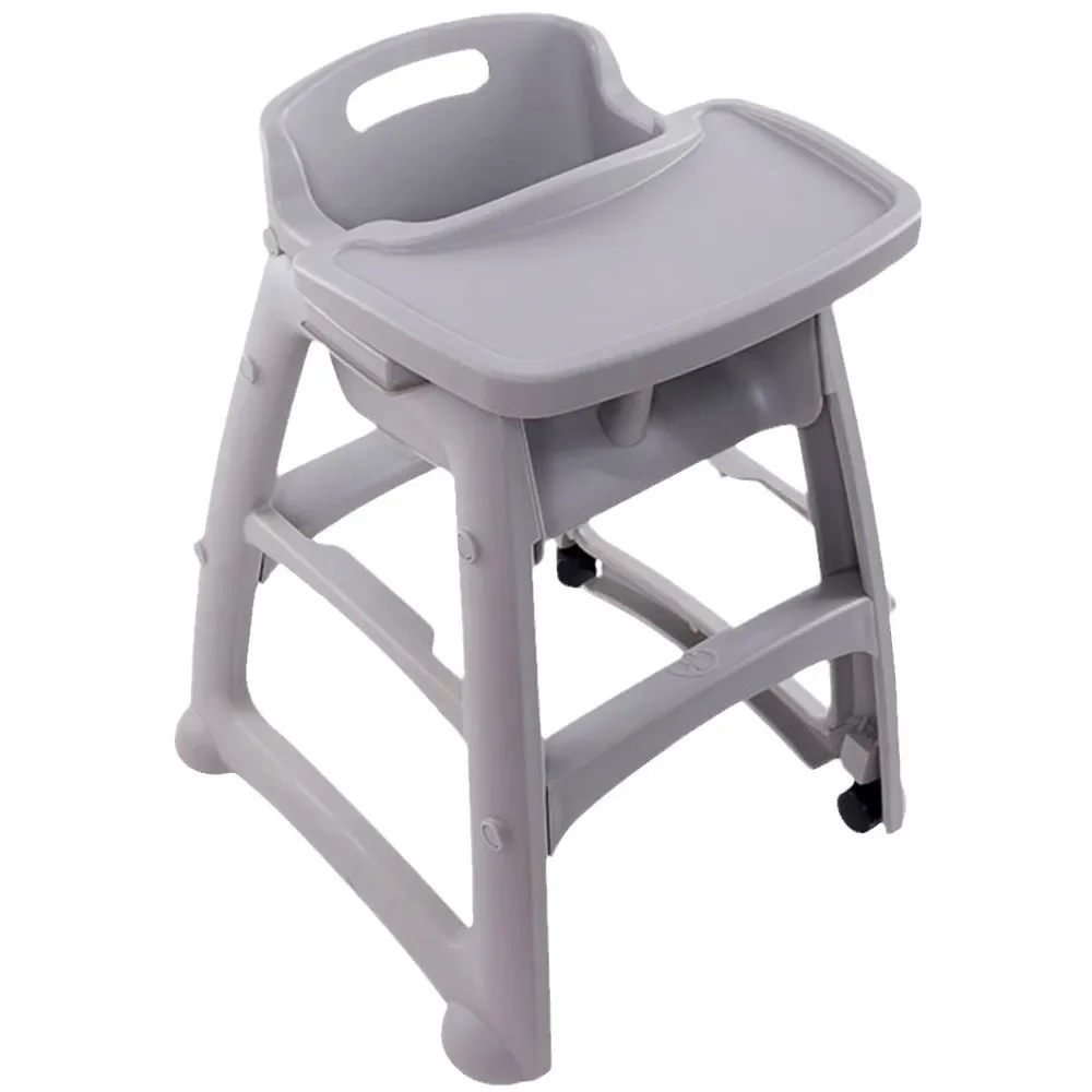 Restaurant Baby High Chair  Plastic Baby Feeding Dinner Chair Set Kids Eating Chair For Restaurant