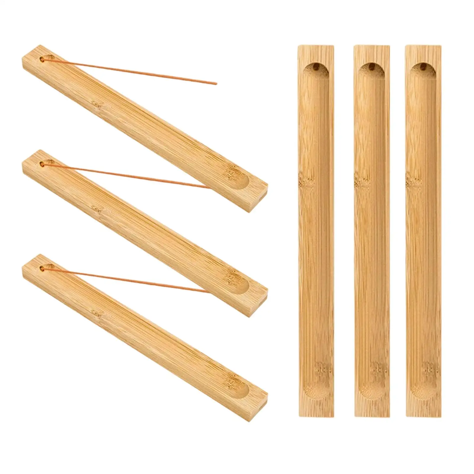 6 Pack Natural Simple Incense Stick Holder Lightweight Space Saving Incense Ash Catcher Burner Elegant M inimalist Incense Seat