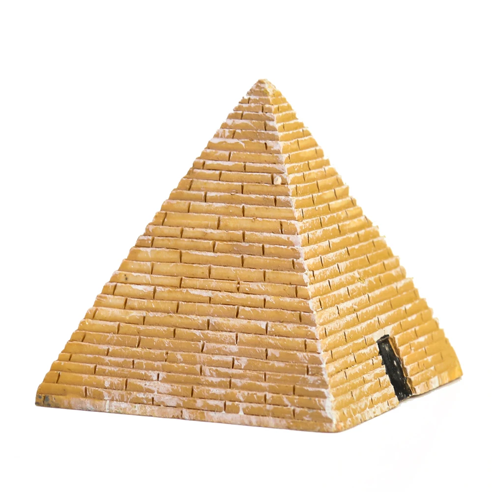 Retro Ancient Egypt Pyramid Resin Ornament Paperweight Crafts Figurines Charm Mascot Tea Pet Photo Props Fairy Garden Desk Decor - Image 4
