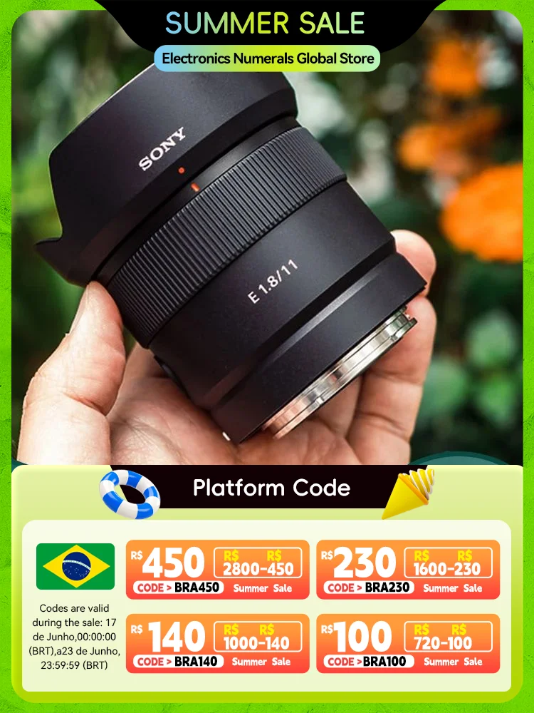 Sony 11mm F1.8 Ultra -Wide -Angle Fixed Focus Lens Is Small And Lightweight Suitable For A6000 A6400 A6600 ZVE10 Sony 11mmF1.8