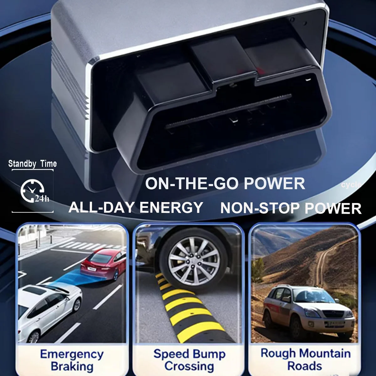 Adaptor Daya Pengisi Daya Cepat OBD untuk Tesla Model 3/Y/X/S/Cybertruck PD & QC 3.0 Pengisian Cepat Dual-Port USB dan TYPE-C Hidden Hub