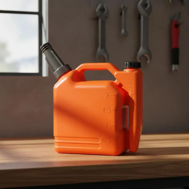 Two-Stroke 2.0L Dual Port Fuel Mixing Bottle No Drip Design Engine Mix Container for Chainsaw Trimmer Repair